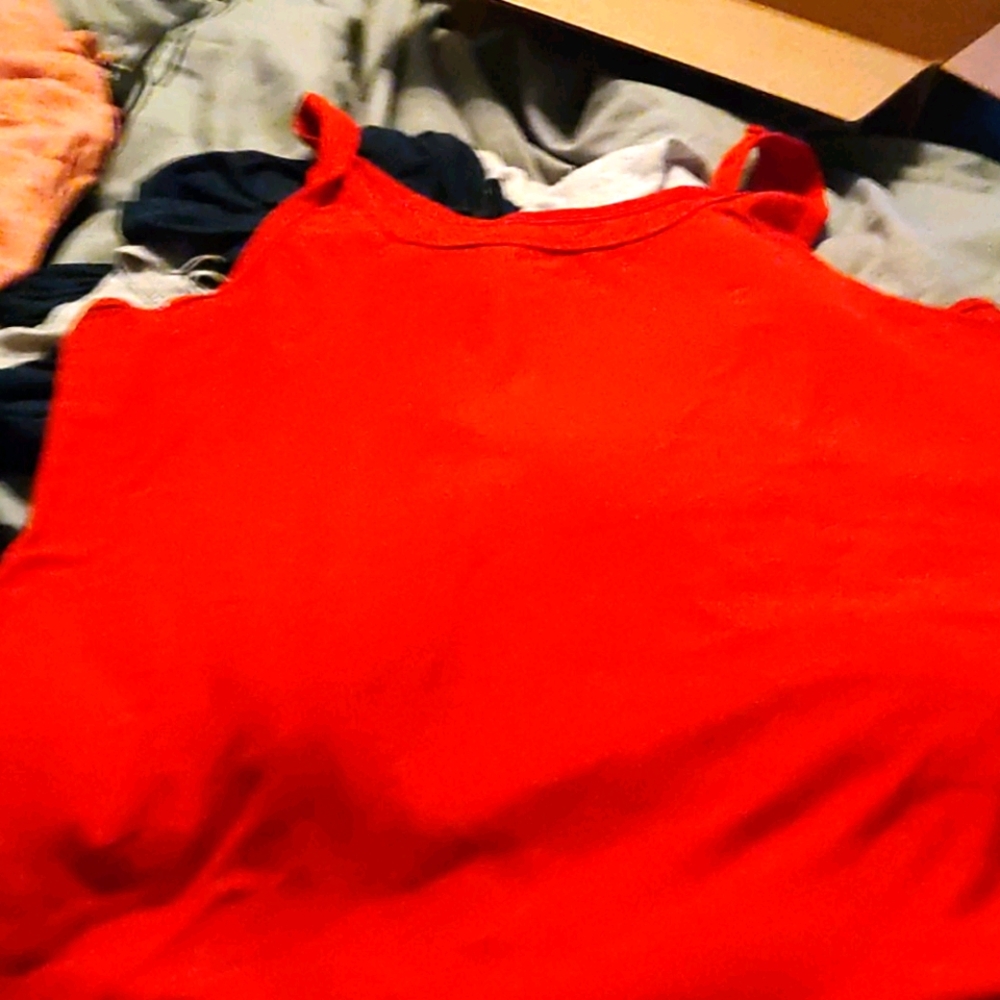 Red tank top